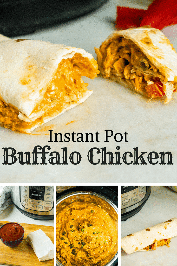 This Instant Pot Buffalo Chicken Dip recipe is SO amazing! Made with sriracha sauce, so it packs a little punch. Serve it as an entrée or as a quick hearty snack. With just 4 ingredients, it is so simple to put together and, thanks to the Instant Pot, it cooks in a flash. So yummy! #instantpotbuffalochickendip #easybuffalochicken #quickbuffalochickendip #instantpot #buffalowings #chickenrecipes