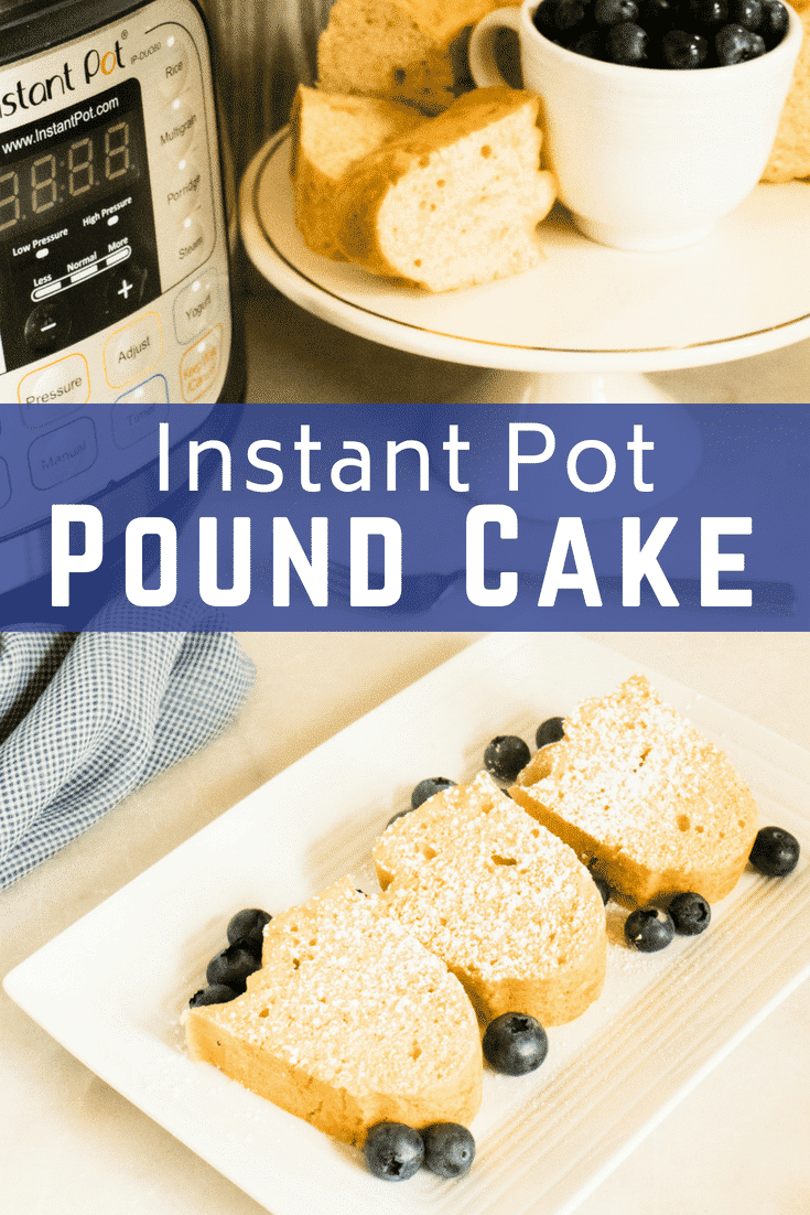 You will absolutely LOVE Instant Pot Pound Cake Recipe. It is moist, rich and delicious, just like mom and grandma used to make! Top it with seasonal fresh fruit, canned fruit, whipped topping, chocolate sauce, strawberry sauce. There is no end to the possibilities. #bespoundcakeever #instantpotpoundcake #instantpot #supermoistpoundcake #poundcake #instantpotdesserts #cake