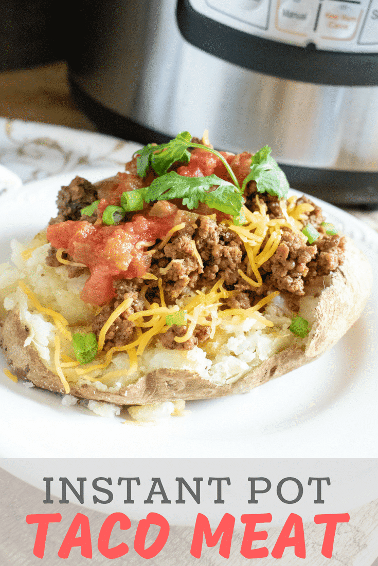 Spice up your Taco Tuesdays with this AMAZING Instant Pot Taco Meat recipe! So zesty, flavorful, and versatile! You'll love how QUICK and EASY Instant Pot Taco Meat is to make! #tacos #tacomeat #instantpot #instantpottacomeat #instantpotrecipes #tacotuesday #mexicanfood