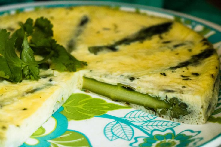 Instant Pot Asparagus Parmesan Frittata