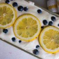 Blueberry Lemon No-Churn Homemade Ice Cream