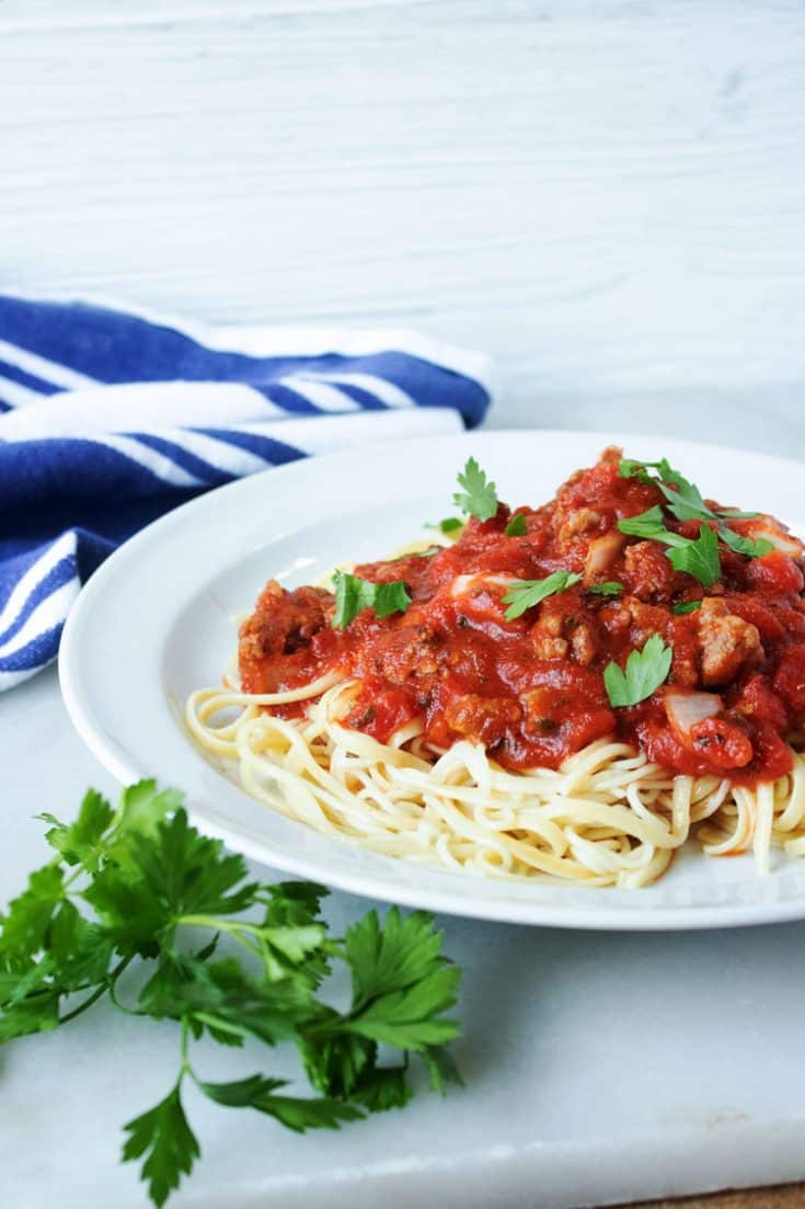 italiansausagemeatsaucerecipe All She Cooks