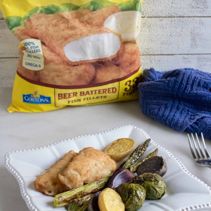 Sheet Pan Veggies with Fish Fillets One-Pan Meal