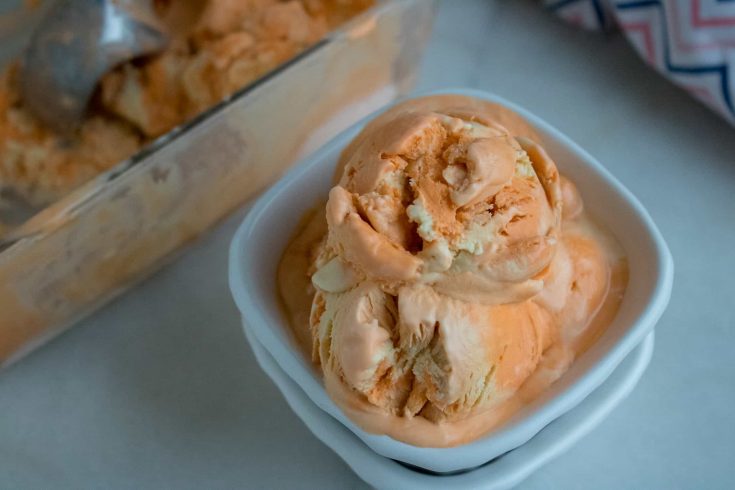 Orange Creamsicle No-Churn Ice Cream