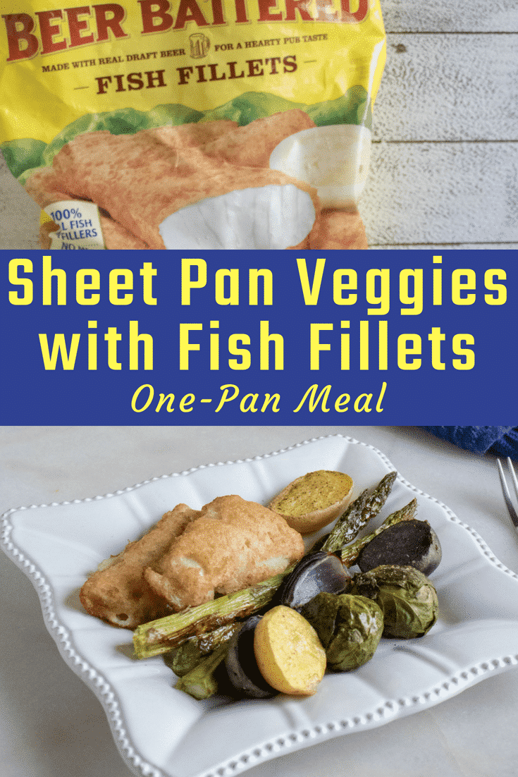 Sheet Pan Veggies With Beer Battered Fish Fillets is the perfect one-pan meal for those busy weeknight dinners! It is a simple, easy and healthy meal you will absolutely love! Not only does require almost zero effort to make, it tastes delicious! #sponsored #ad #sheetpanmeals #onepanmeals #beerbatteredfish #easyrecipes