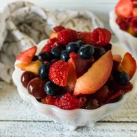 Fresh Fruit Salad with Honey Lime Dressing