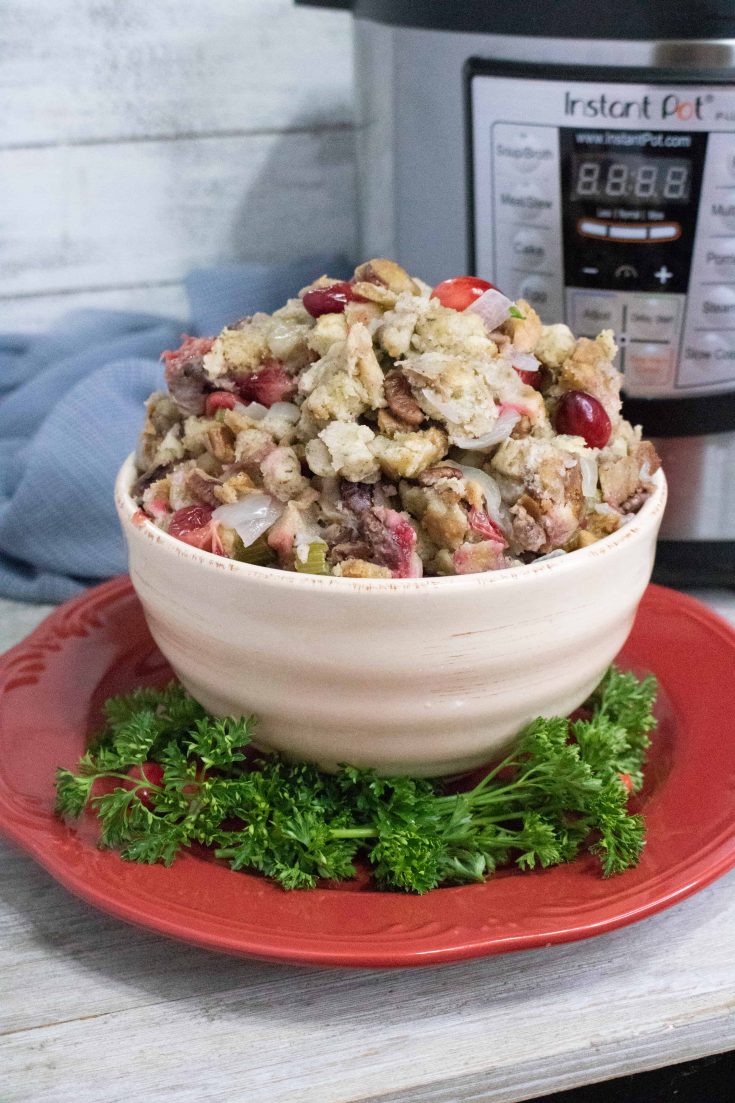 Instant Pot Cranberry Pecan Stuffing