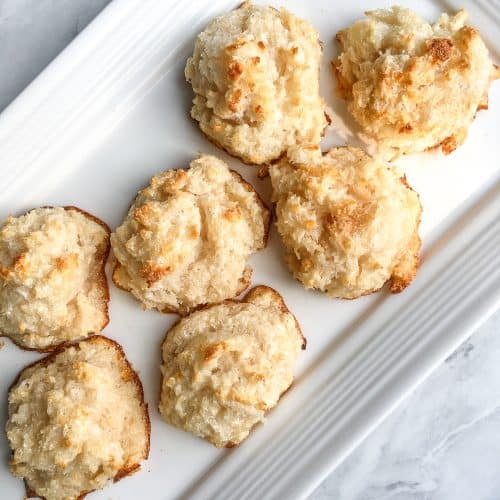5-Ingredient Chewy Coconut Macaroons - All She Cooks