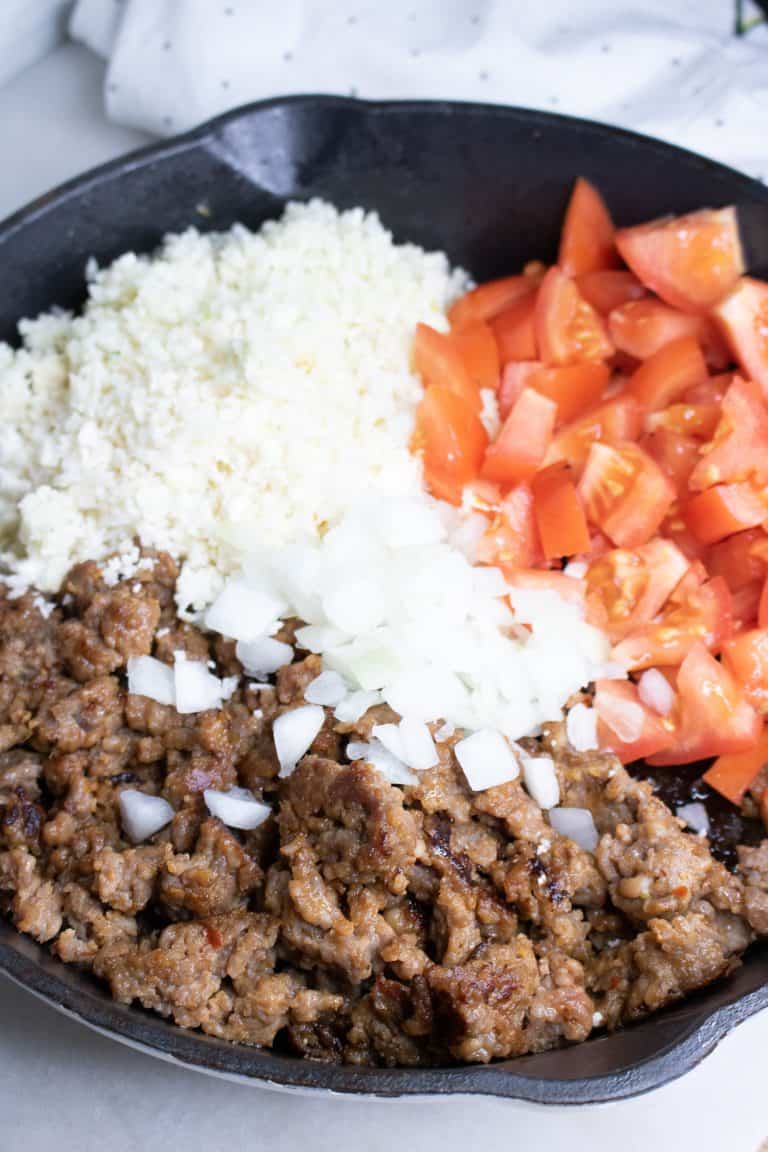 Italian Sausage and Cauliflower Rice Stuffed Peppers All She Cooks