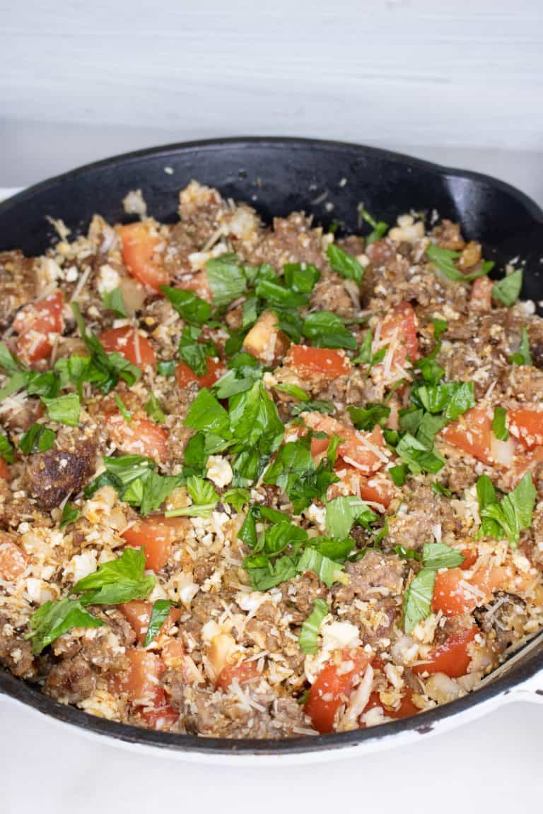 Italian Sausage and Cauliflower Rice Stuffed Peppers All She Cooks