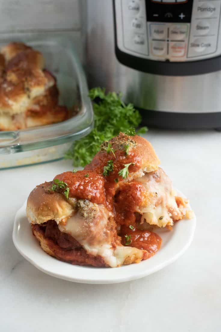 Instant Pot Meatballs – Easy Italian Meatball Sliders
