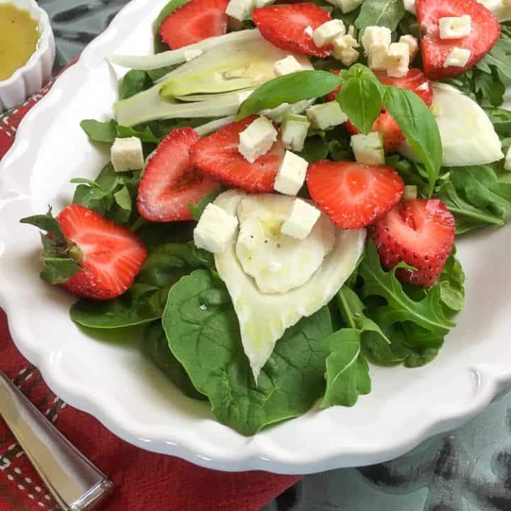 Strawberry Fennel Salad with Homemade Vinaigrette