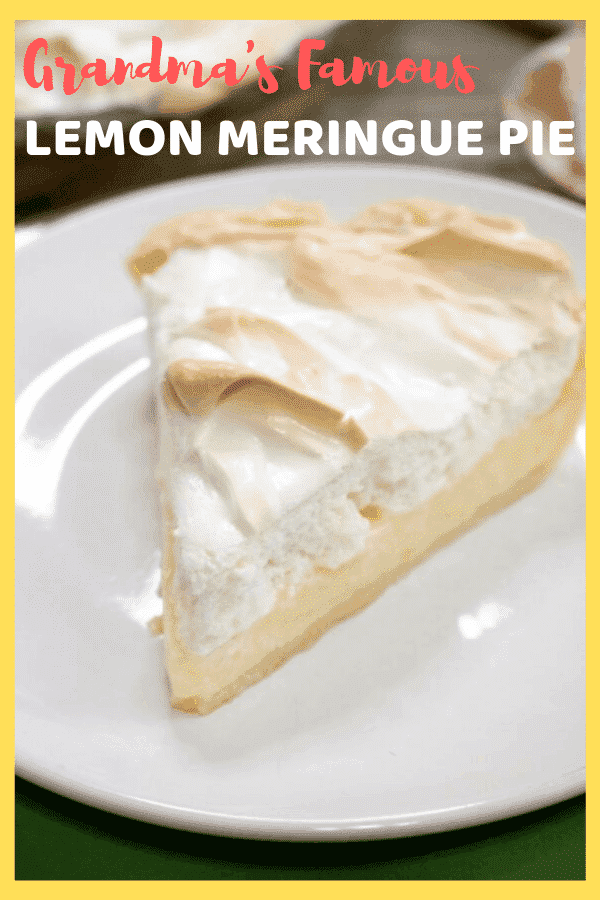 lemon pie slice on white plate