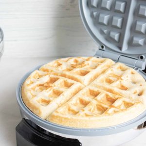 waffle cooked in waffle iron