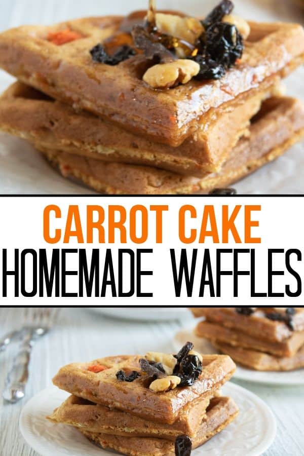 Carrot Cake Waffle Bites