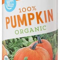 Amazon Brand – Happy Belly Organic 100% Pumpkin, 15 Ounces (Pack of 12)