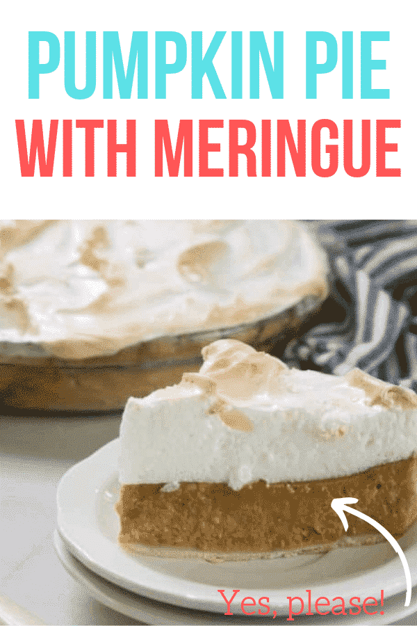 pumpkin pie with meringue
