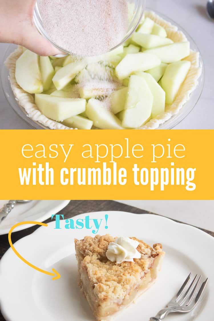 Apple Crumble Pie And Apple Pie Crumble Topping Recipe All She Cooks