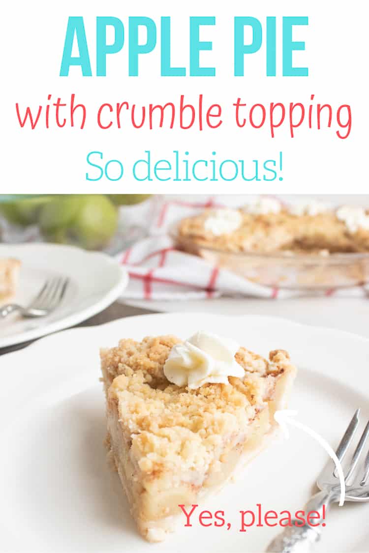 Apple Crumble Pie and Apple Pie Crumble Topping Recipe - All She Cooks