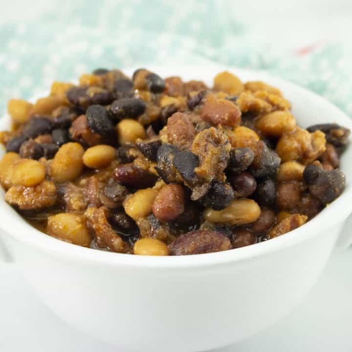 Slow Cooker Baked Beans with Video - All She Cooks