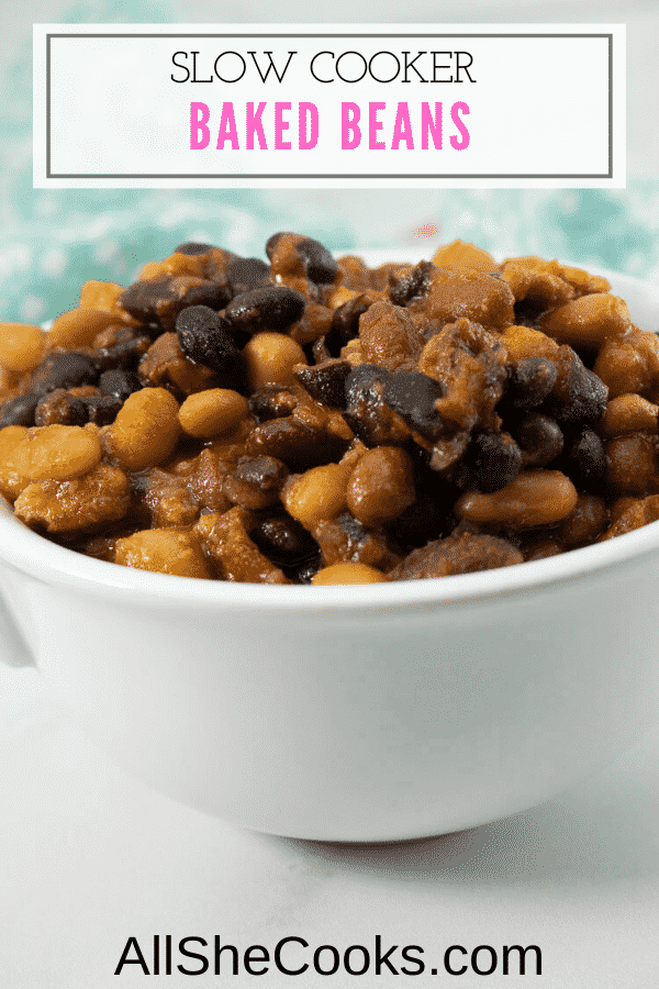 Slow Cooker Baked Beans with Video All She Cooks