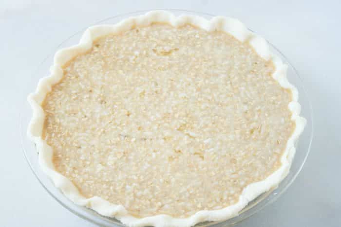 Pour into the prepared pie crust
