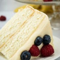 Classic White Cake with Buttercream Frosting