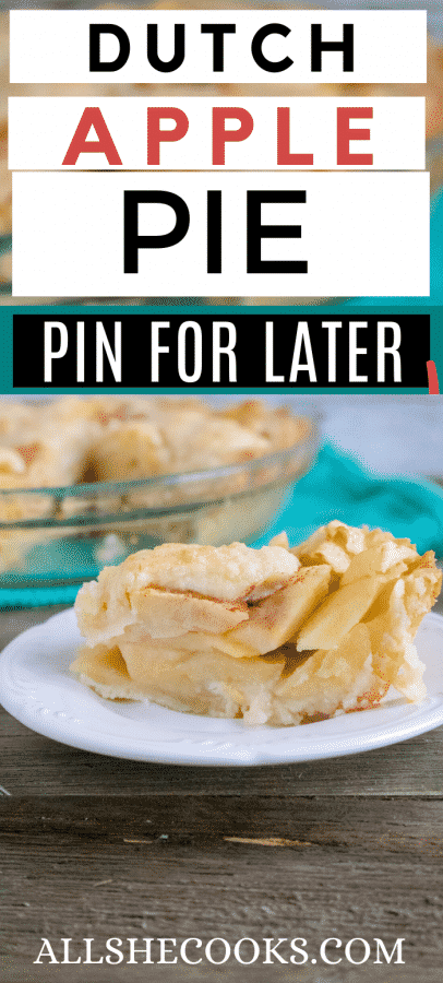 Dutch Apple Pie Pinterest pin