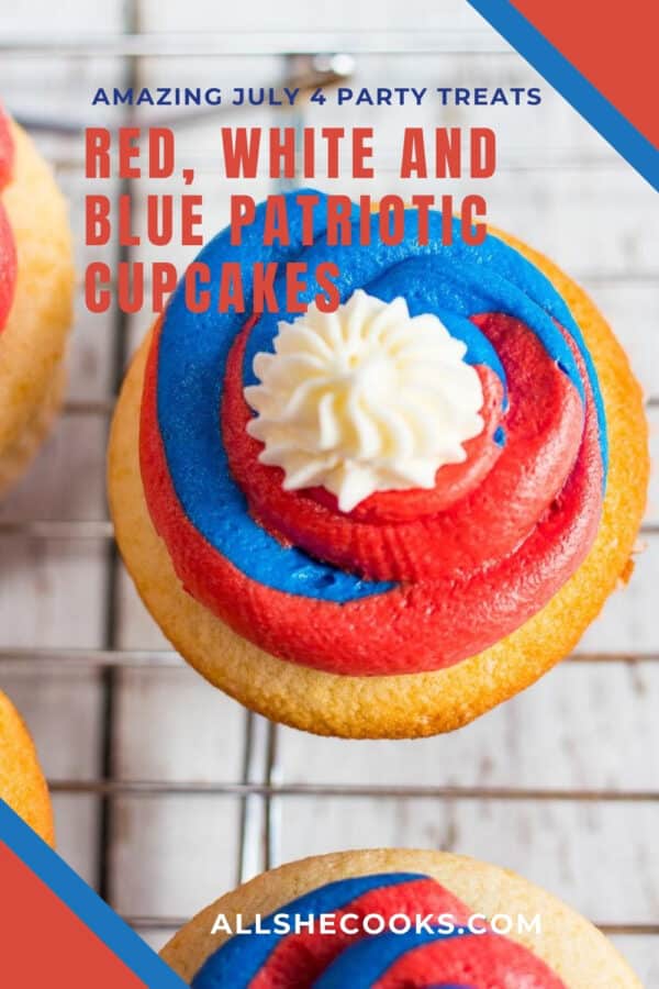 tasty and moist red white and blue cupcakes