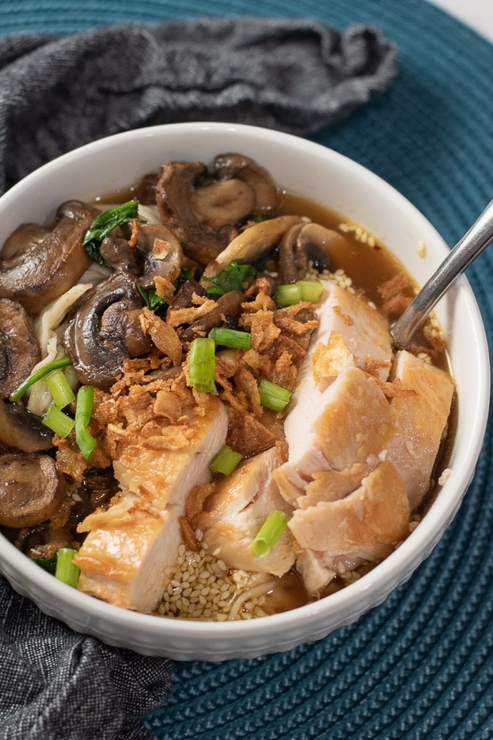 Chicken Ramen - Spicy and Simple - All She Cooks