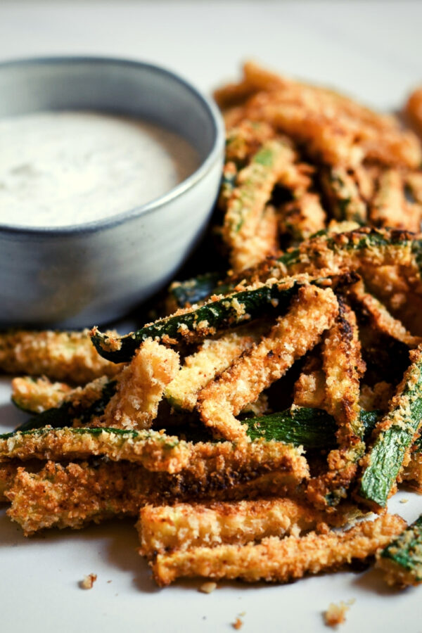 Oven Baked Zucchini Fries pin