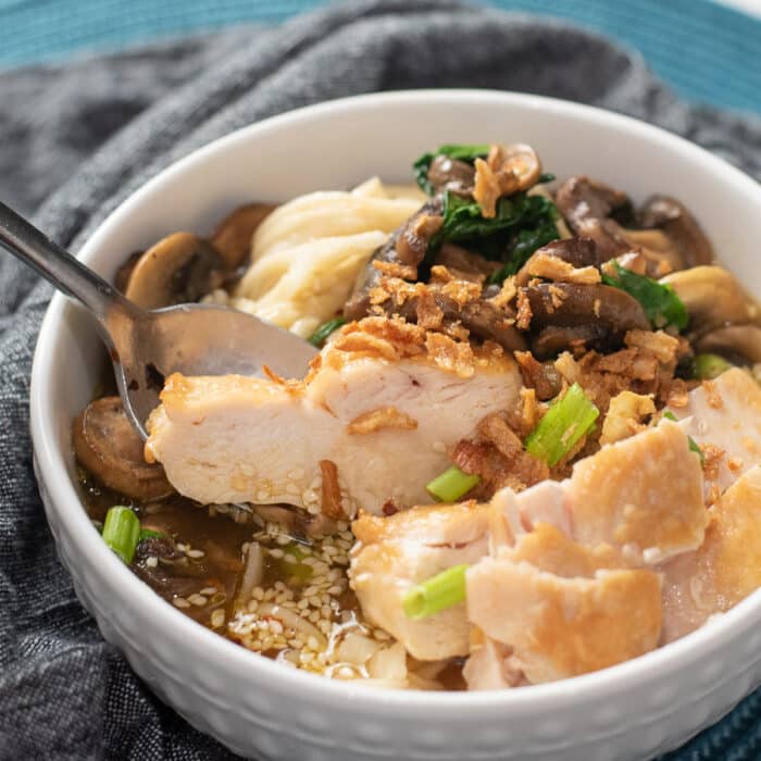 Chicken Ramen - Spicy and Simple - All She Cooks