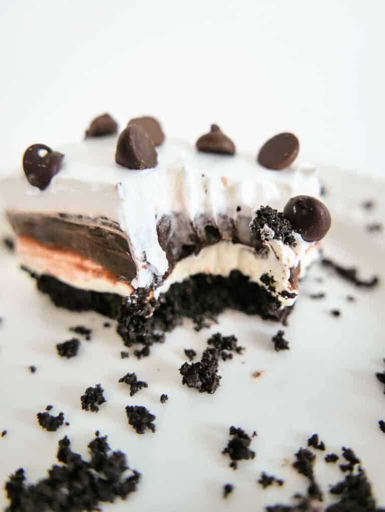 No Bake Chocolate Lasagna - Dessert - All She Cooks