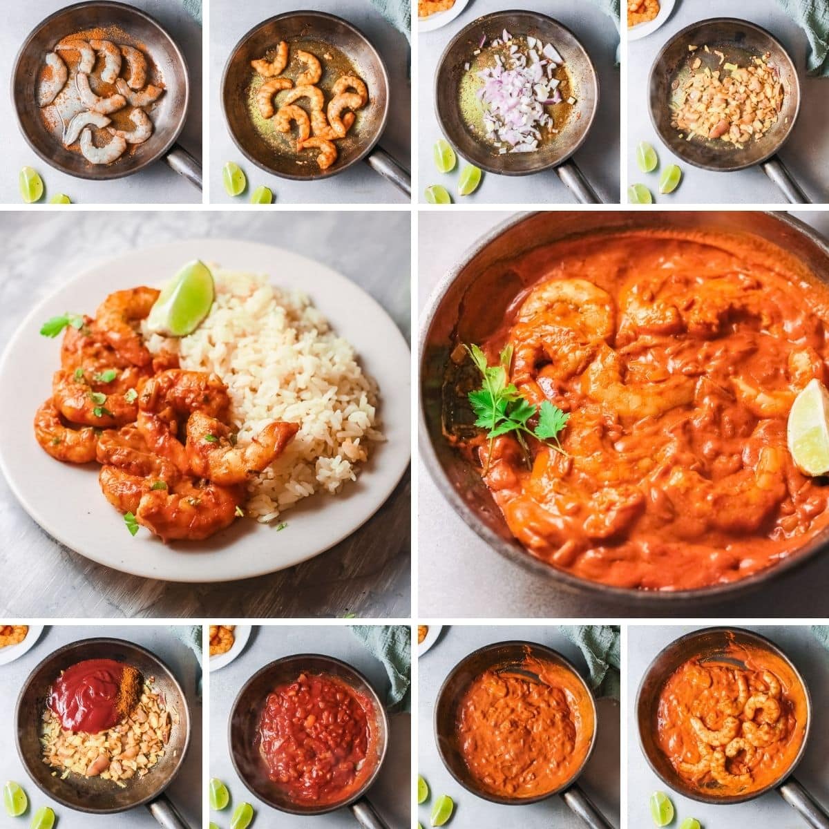 how to make indian shrimp curry collage