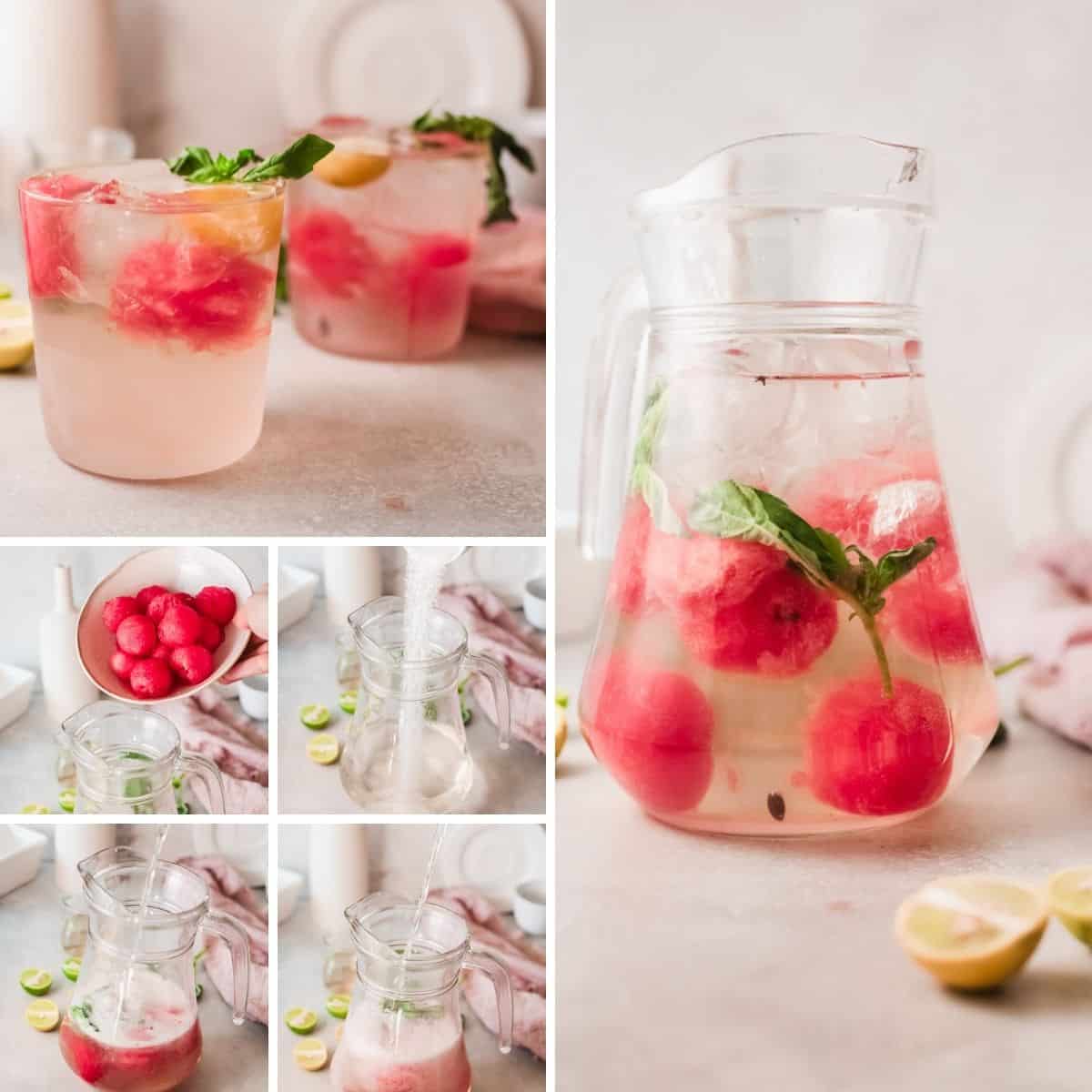 how to make watermelon limeade collage