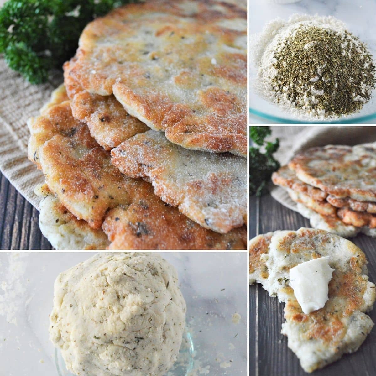 how to make homemade flatbread collage