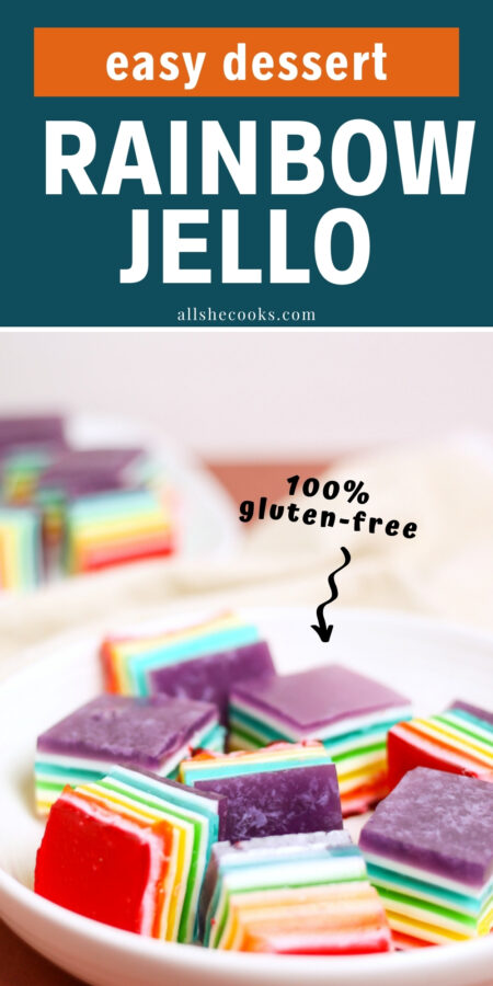 rainbow layered jello