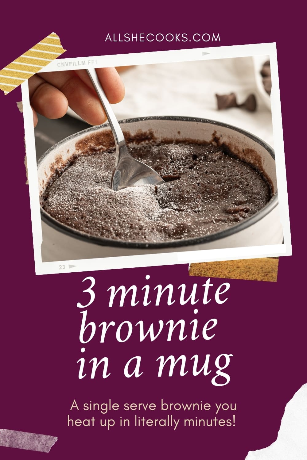 Brownie In A Mug Quick & Easy Dessert All She Cooks