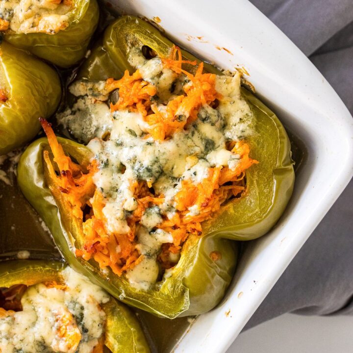 buffalo chicken stuffed peppers