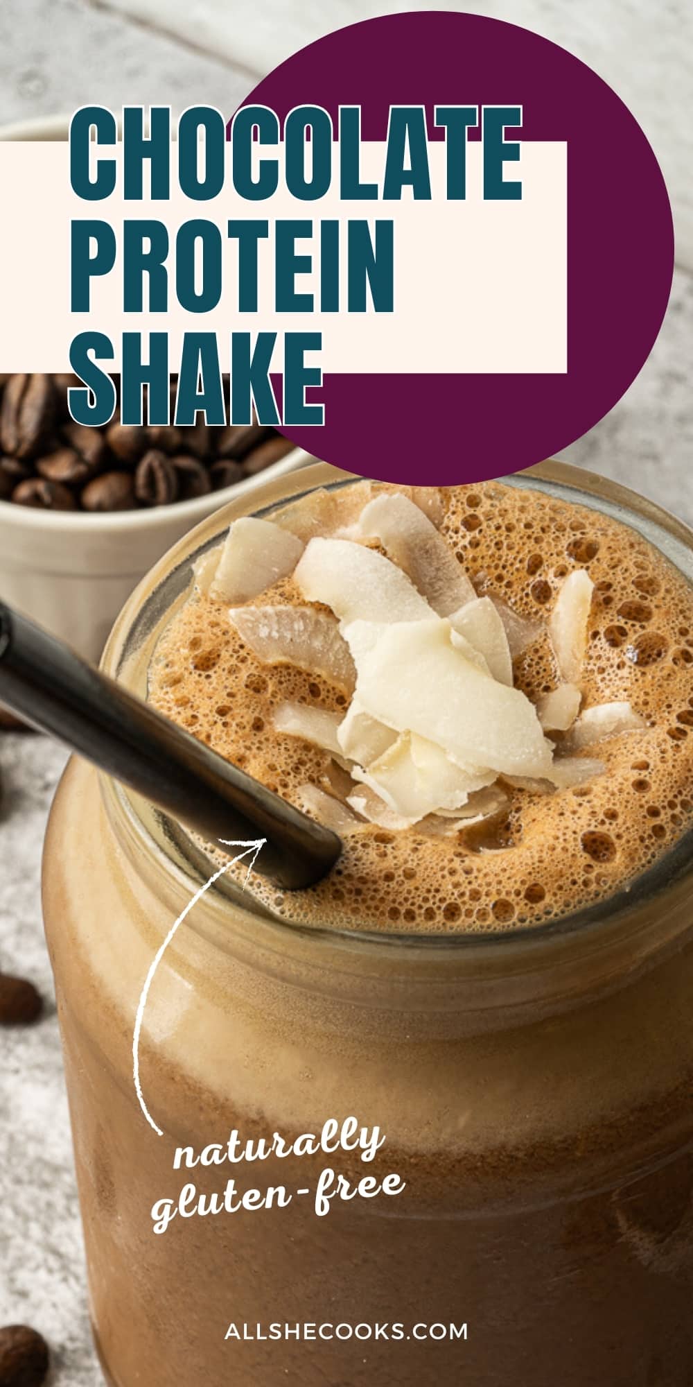 Chocolate Protein Shake - Easy Post-Workout Snack - All She Cooks