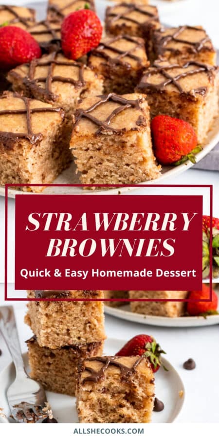 strawberry brownies