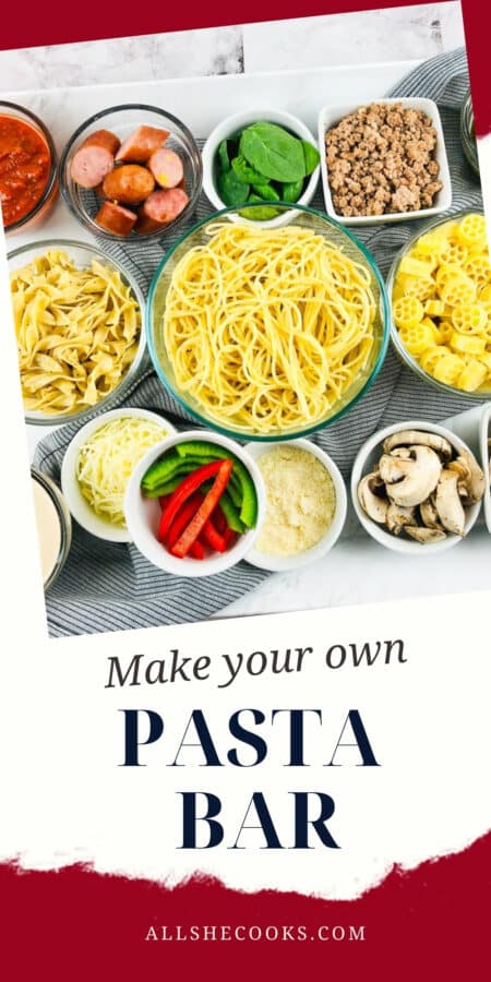 Create Your Own Pasta, Lunch & Dinner Menu