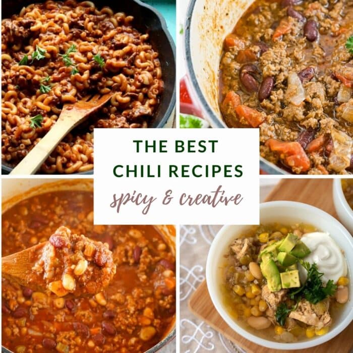 collage of the best chili recipes