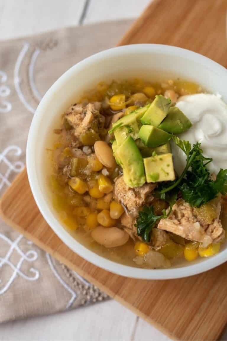 Slow Cooker White Chicken Chili Easy Crock Pot Meal All She Cooks