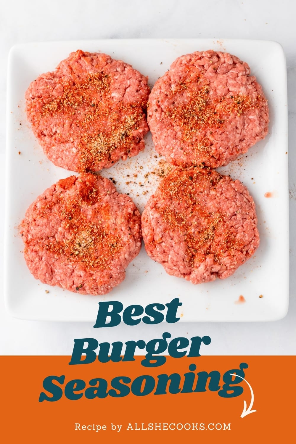 Best Burger Seasoning Only 5 Ingredients All She Cooks   Best Burger Seasoning Pin2 