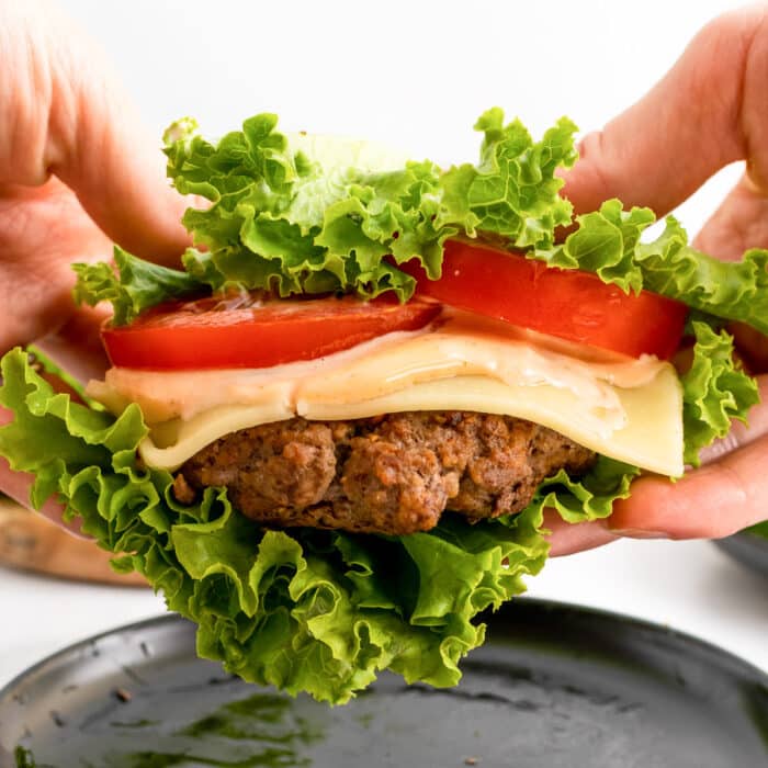 Lettuce Wrap Burgers Healthy & LowCarb All She Cooks