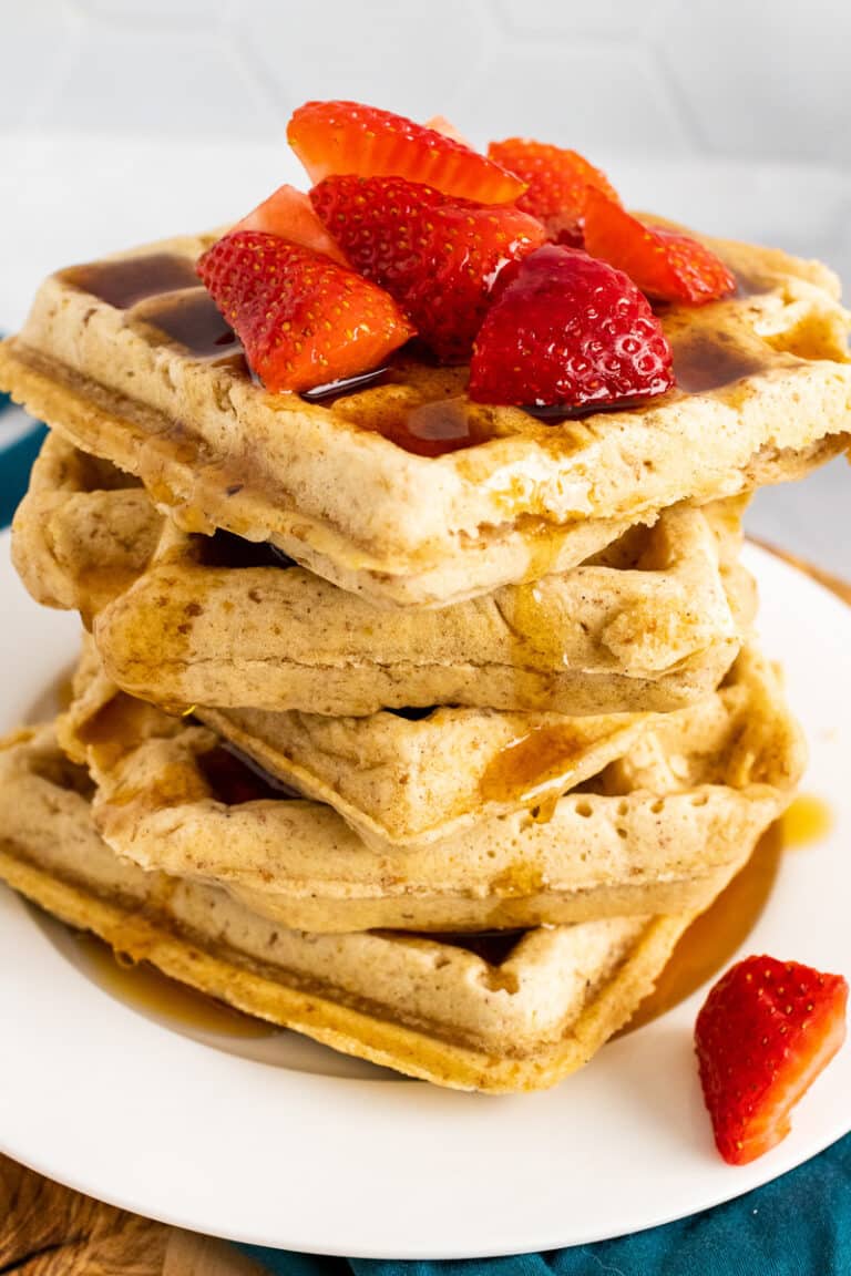 Cinnamon Waffles Quick & Easy Breakfast All She Cooks