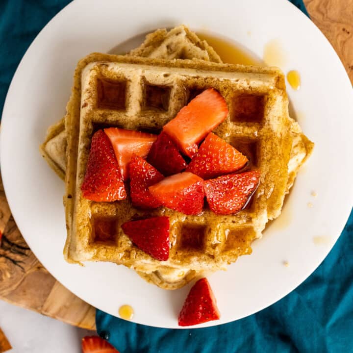 Cinnamon Waffles - Quick & Easy Breakfast - All She Cooks