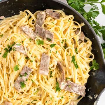 steak alfredo