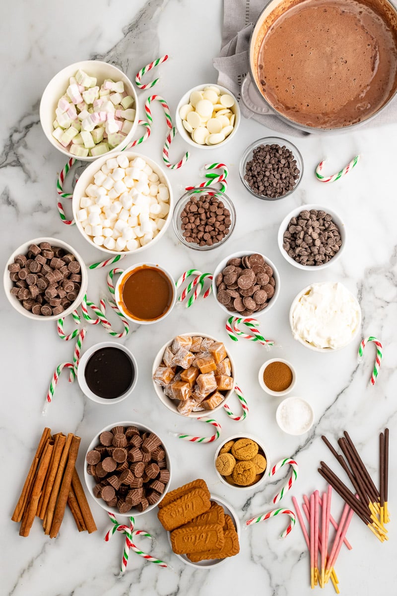 Hot Chocolate Charcuterie Board - All She Cooks